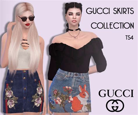 sims 4 gucci skirts